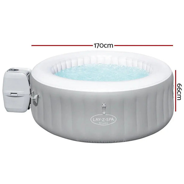 Bestway Inflatable Spa Pool Massage Portable Hot Tub Lay-Z Spa Mini Bath Pools Deals499