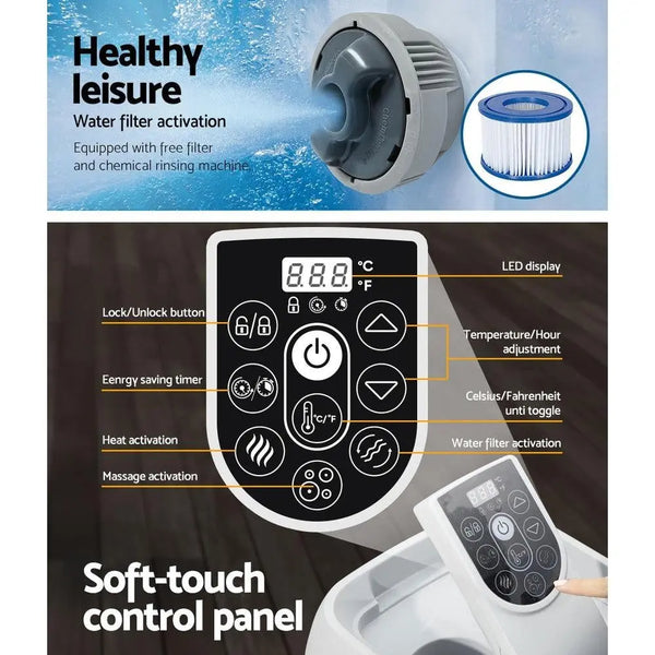 Bestway Inflatable Spa Pool Massage Portable Hot Tub Lay-Z Spa Mini Bath Pools Deals499