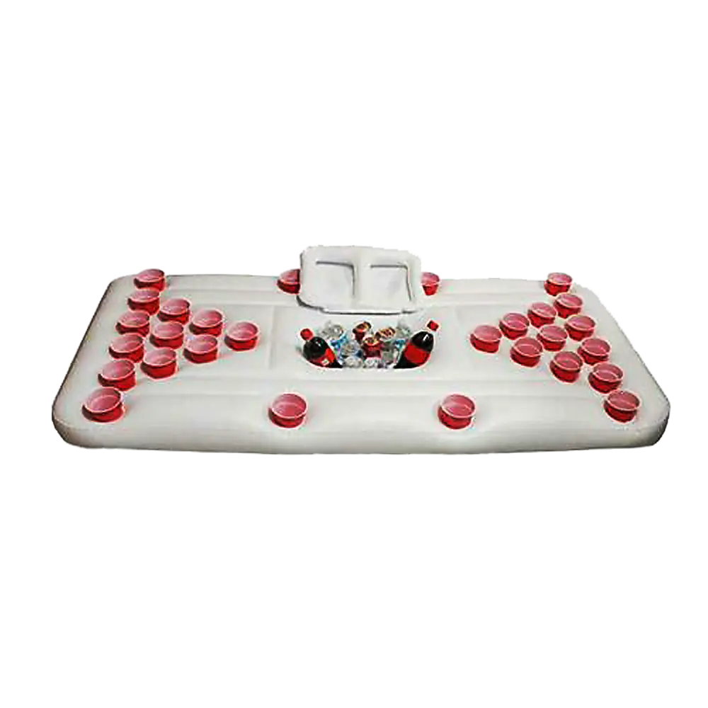 Big PVC Inflatable Beer Pong Raft Floating Pool Party Pong Game Table Lounge Toy Deals499