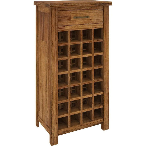 Birdsville Wine Rack 28 Bottle Sideboard Buffet Cabinet Wooden Storage - Brown Deals499
