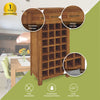 Birdsville Wine Rack 28 Bottle Sideboard Buffet Cabinet Wooden Storage - Brown Deals499