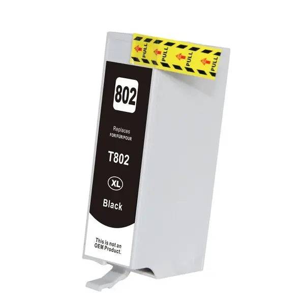 Black Compatible Inkjet Cartridge (Replacement for 802XL) EPSON