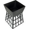 Black Fire Pit Square Log Patio Garden Heater Outdoor Table Top BBQ Camping Deals499