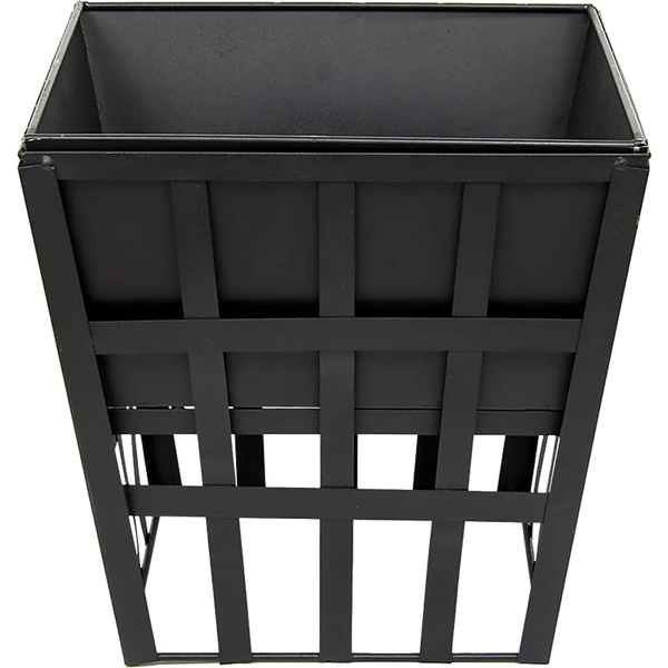 Black Fire Pit Square Log Patio Garden Heater Outdoor Table Top BBQ Camping Deals499