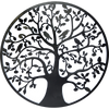 Black Tree of Life Wall Art Hanging Metal Iron Sculpture Garden 60cm Deals499