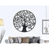 Black Tree of Life Wall Art Hanging Metal Iron Sculpture Garden 60cm Deals499