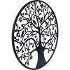 Black Tree of Life Wall Art Hanging Metal Iron Sculpture Garden 60cm Deals499
