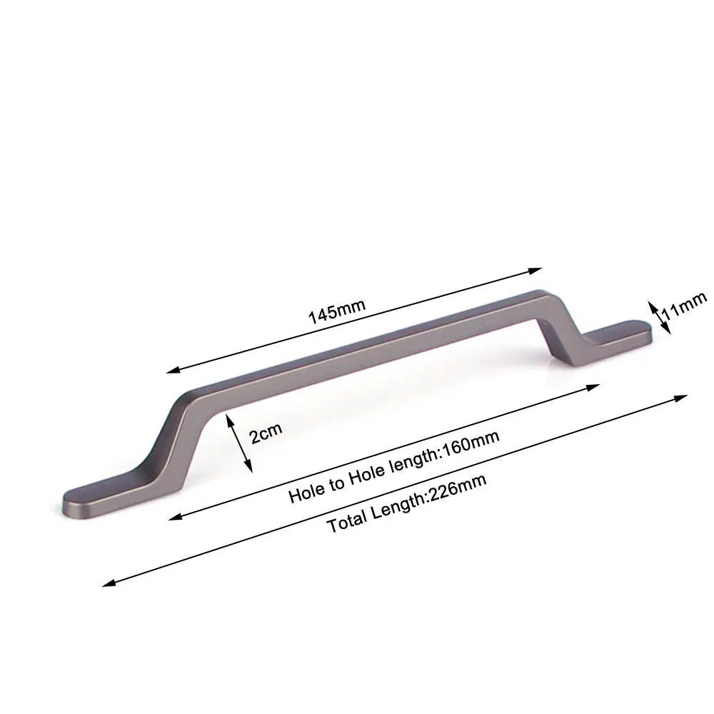 Black Zinc Kitchen Cabinet Handles Drawer Bar Handle Pull 160mm Deals499