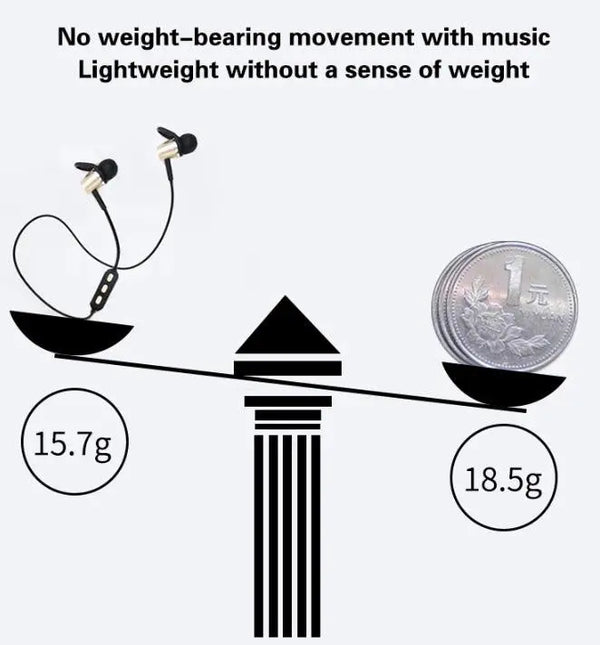Bluetooth Wireless Headset Magnetic Sports Eeadphones Black Deals499