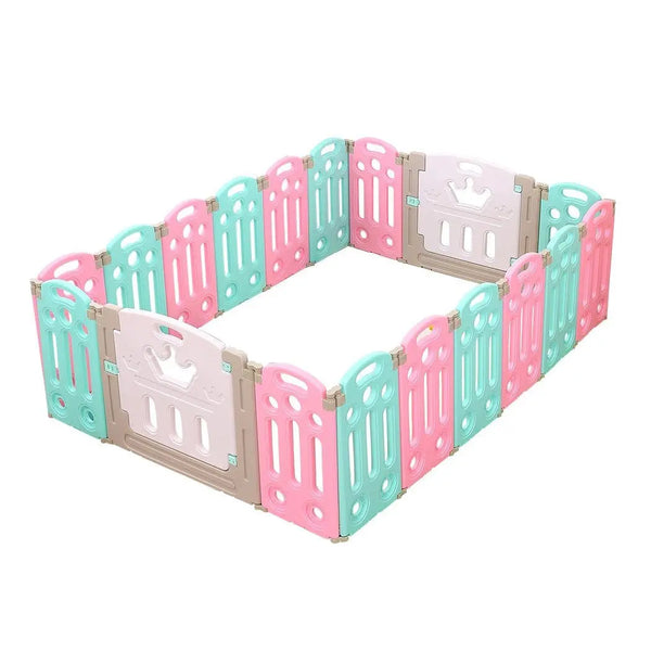 BoPeep Kids Playpen Baby Safety Gates Kid Play Pen Toddler Fence Room 14 Panels Deals499