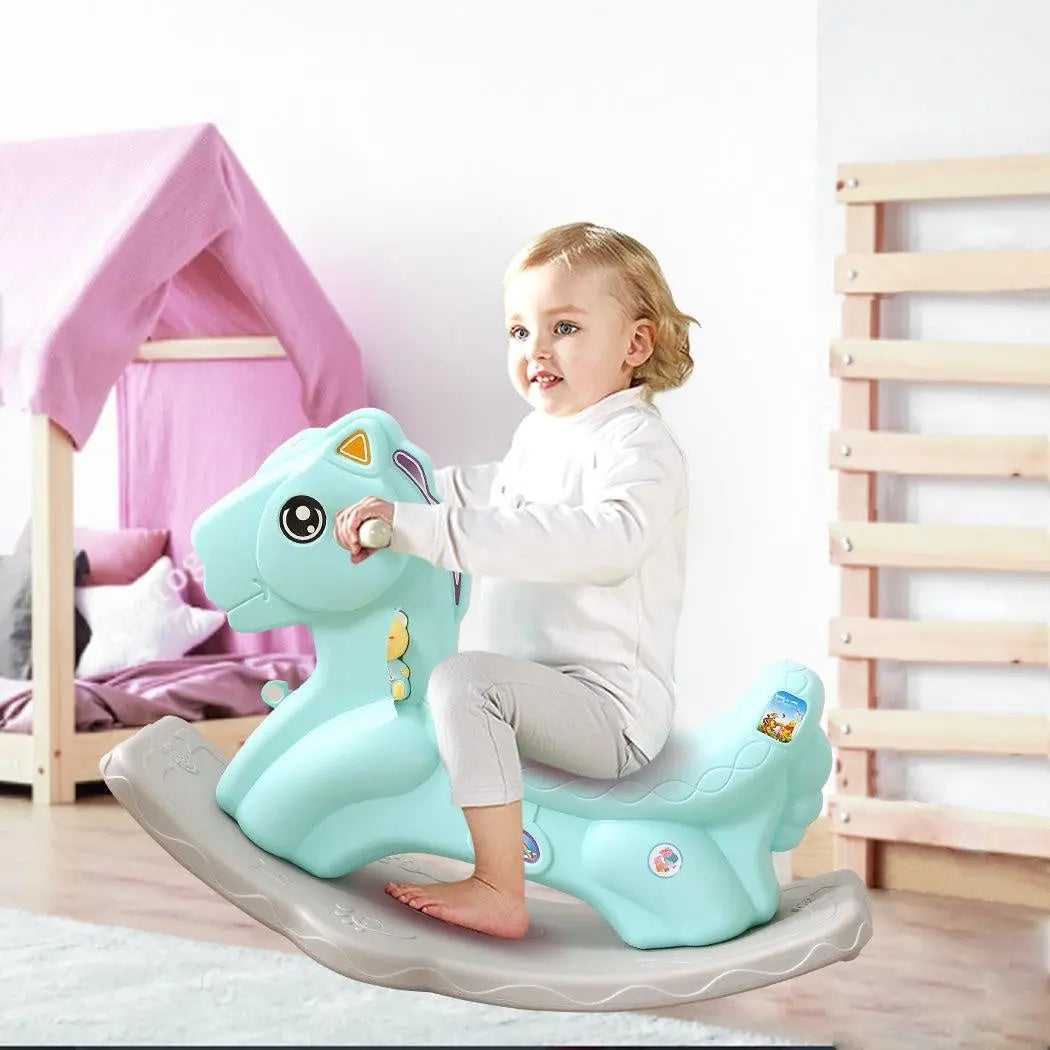 BoPeep Kids Rocking Horse Toddler Baby Horses Pony Ride On Toy Balance Rocker Deals499