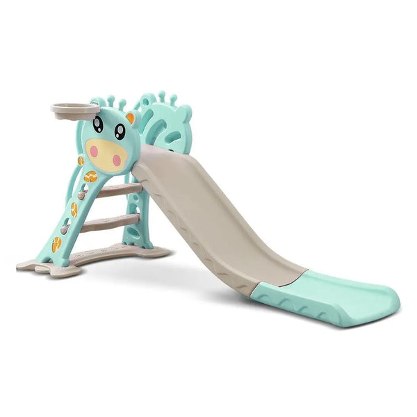 BoPeep Kids Slide Outdoor Basketball Ring Activity Center Toddlers PlaySet Green Deals499