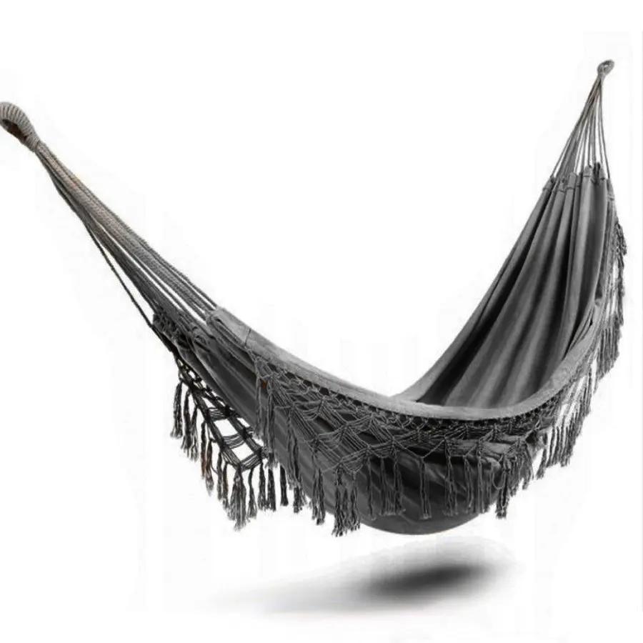 Boho Cotton Macrame Hammock-Dark Grey Deals499