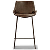 Brando  Set of 4 PU Leather Upholstered Bar Chair Metal Leg Stool - Brown Deals499