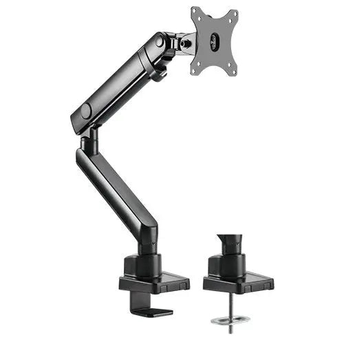 Brateck Single Monitor Aluminium Slim Mechanical Spring Monitor Arm Fit Most 17'-32' Monitor Up to 8kg per screen BRATECK