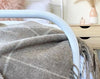 Brighton Throw - 100% NZ Wool - Beige Striped Deals499