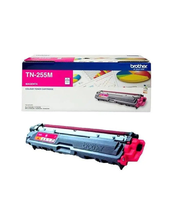 Brother TN-255M Colour Laser Toner- Magenta High Yield- HL-3150CDN/3170CDW/MFC-9140CDN/9330CDW/9335CDW/9340CDW /DCP-9015CDW (2,200 Pages) BROTHER