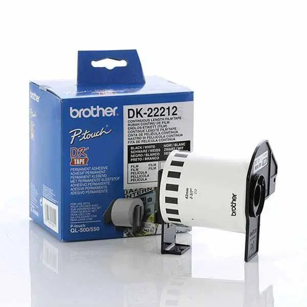 Brother White Cont. Film Roll Direct Thermal 62mm x 15.24mm BROTHER