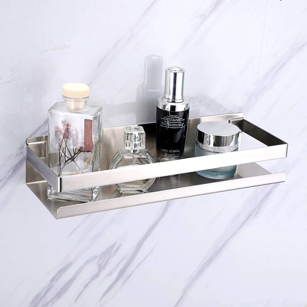 Brushed Bathroom Shower Shelf Kitchen Rack Storage Shelves Shampoo Holder Organizer Deals499