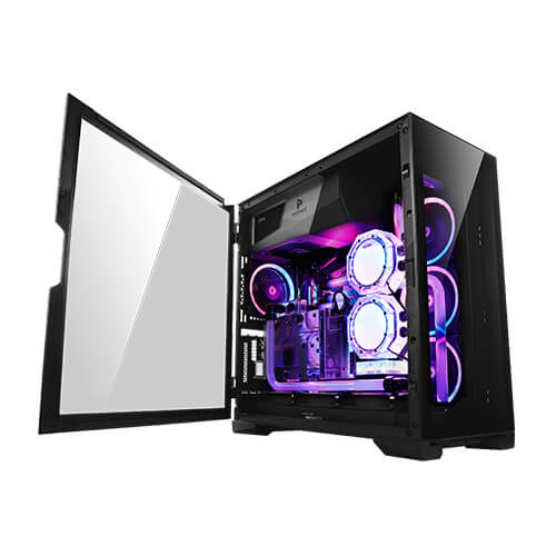 ANTEC P120 Crystal Tempered Glass  ATX, E-ATX, Powerful Heat Dissipation, VGA Holder, Horizontal and Vertical Scalability, Slide Panel, Gaming Case ANTEC