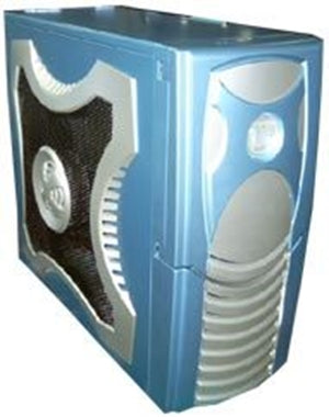 CLIO Gamer ATX Midi Case - BLUE w/o PSU Therm& noise reduction (LS) CLIO