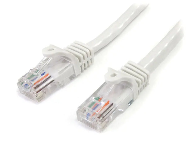 CABAC 1m CAT6 RJ45 LAN Ethenet Network White Patch Lead CABAC