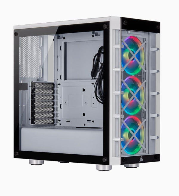 Corsair  iCUE 465X RGB ATX WHITE (LL120 RGB Fan) Mid-Tower Smart Case V2 CORSAIR