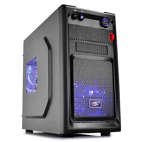 DEEPCOOL Smarter Micro ATX Case with LED Includes 2x Blue 120mm LED Fans DEEPCOOL