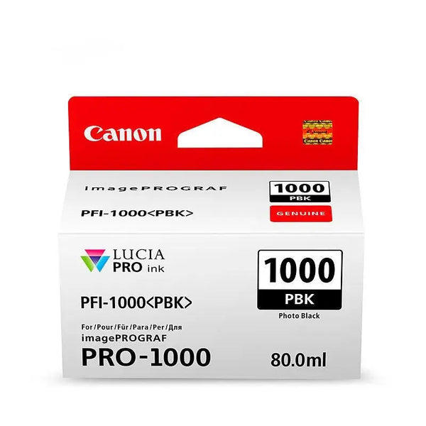CANON PFI1000 Ph Black Ink Cartridge CANON