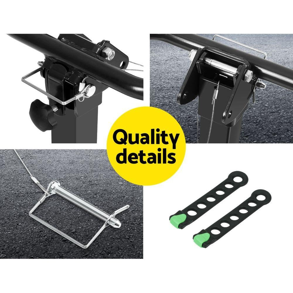 Giantz Bike Carrier 4 Bicycle Car Rear Rack Hitch Mount 2" Towbar Foldable Steel Deals499