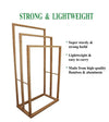 CARLA HOME Bamboo Towel Bar Holder Rack 3-Tier Freestanding for Bathroom and Bedroom Deals499