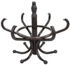 CARLA HOME Brown Coat Rack with Stand Wooden Hat and 12 Hooks Hanger Walnut tree Deals499