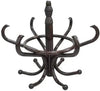 CARLA HOME Brown Coat Rack with Stand Wooden Hat and 12 Hooks Hanger Walnut tree Deals499