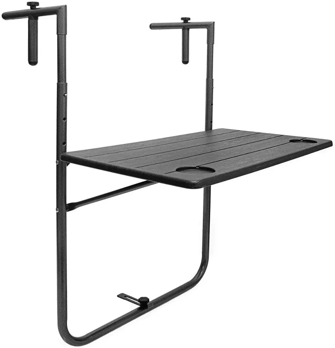 CARLA HOME Shelf Wood Grain Finish Balcony Table Deals499