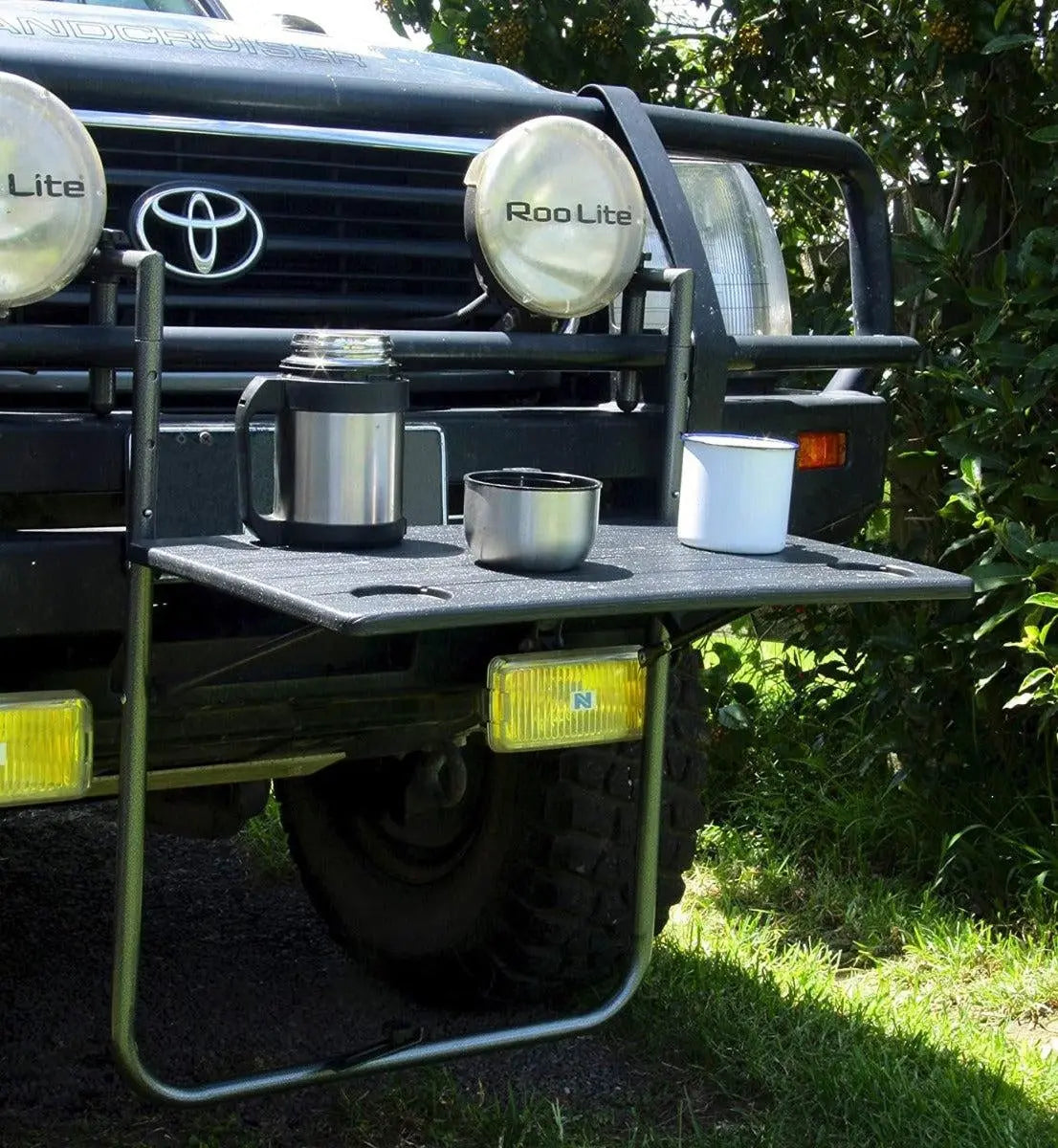 CARLA HOME Shelf Wood Grain Finish Balcony Table Deals499