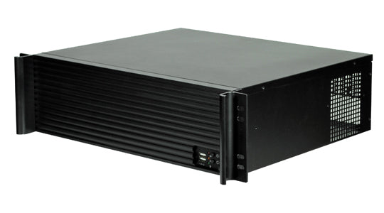 TGC Rack Mountable Server Chassis 3U 380mm Depth, 7-8x Int 3.5' Bays, 4x Full Height PCIE Slots, ATX PSU/MB TGC