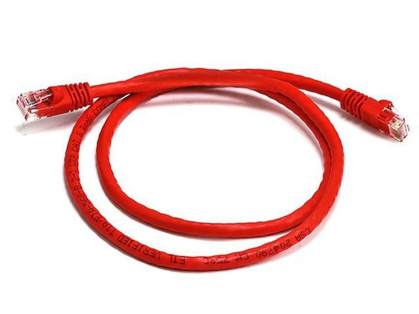 8WARE Cat6a UTP Ethernet Cable 25cm SnaglessÂ Red 8WARE