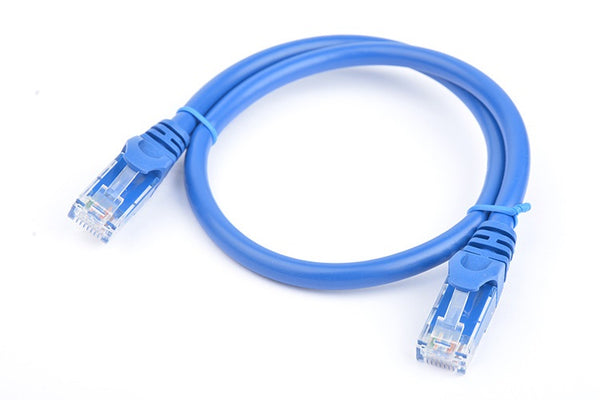 8WARE Cat6a UTP Ethernet Cable 0.5m (50cm) SnaglessÂ Blue 8WARE