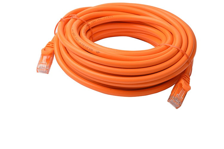 8WARE Cat6a UTP Ethernet Cable 10m SnaglessÂ Orange 8WARE