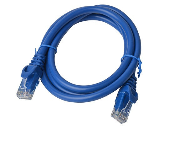 8WARE Cat6a UTP Ethernet Cable 1m SnaglessÂ Blue 8WARE