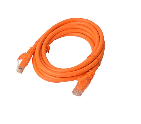 8WARE Cat6a UTP Ethernet Cable 2m SnaglessÂ Orange 8WARE