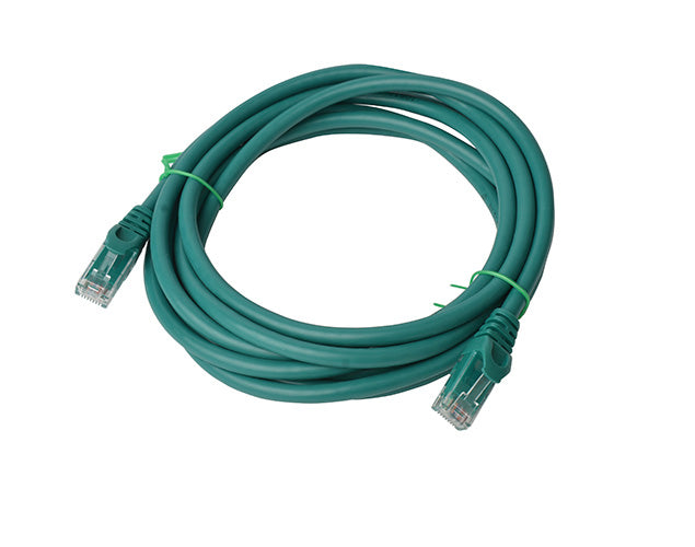 8WARE Cat6a UTP Ethernet Cable 3m SnaglessÂ Green 8WARE
