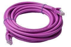 8WARE Cat6a UTP Ethernet Cable 5m SnaglessÂ Purple 8WARE