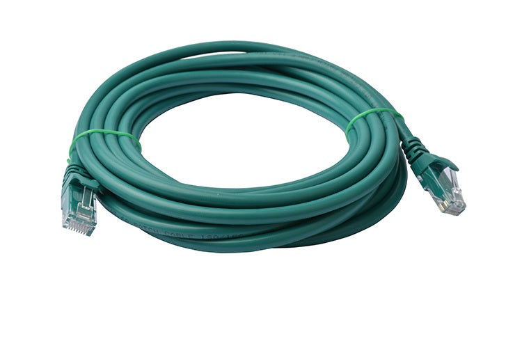 8WARE Cat 6a UTP Ethernet Cable, Snagless  - 7m Green LS 8WARE
