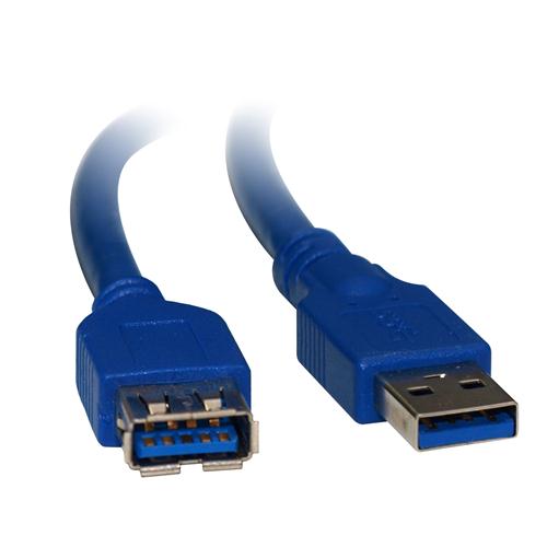 8WARE USB 3.0 Cable 1m A to A Male to Female Blue 8WARE