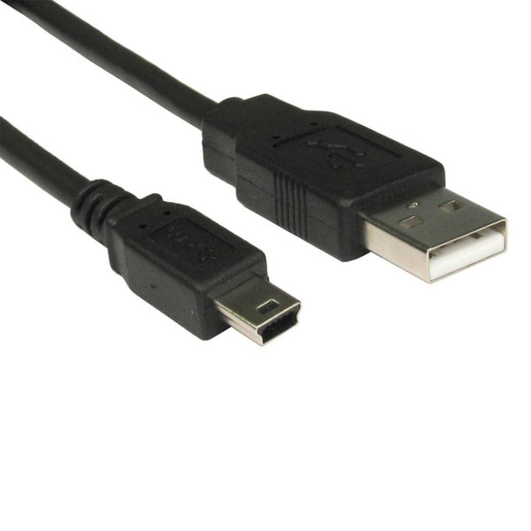 8WARE 8Ware USB 2.0 Cable 1m A Male to Mini B Black 8WARE