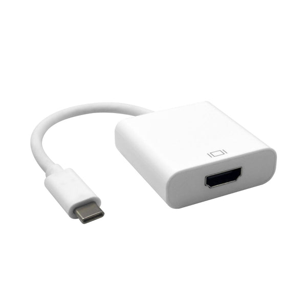 ASTROTEK Thunderbolt USB 3.1 Type C (USB-C) to HDMI Video Adapter Converter Male to Female for Apple Macbook Chromebook Pixel White ASTROTEK