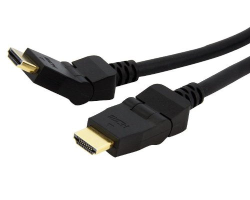 ASTROTEK HDMI Cable 2m - v1.4 19 pins Type A Male to Male 180 Degree Swivel Type 30AWG Gold Plated Nylon sleeve RoHS ~CBAT-HDMI-MM-2 CBHDMI-2MHS ASTROTEK