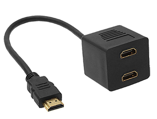 ASTROTEK HDMI Splitter Cable 15cm - v1.4 Male to 2x Female Amplifier Duplicator Full HD 3D ASTROTEK