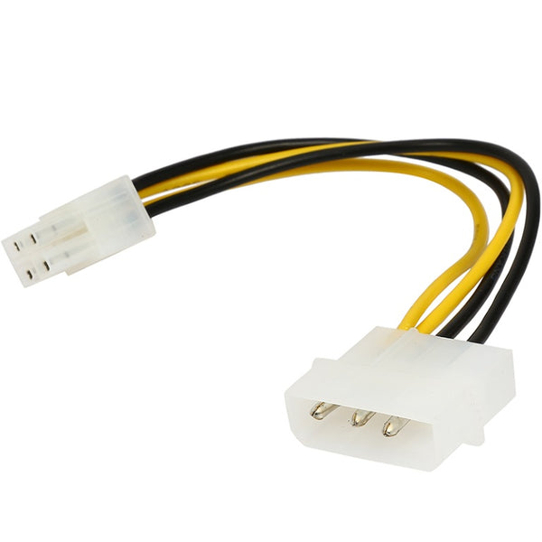 ASTROTEK Internal Power Molex Cable 20cm - 4 pins to 8 pins ATX EPS 12V Motherboard Power Supply Adapter Converter ASTROTEK